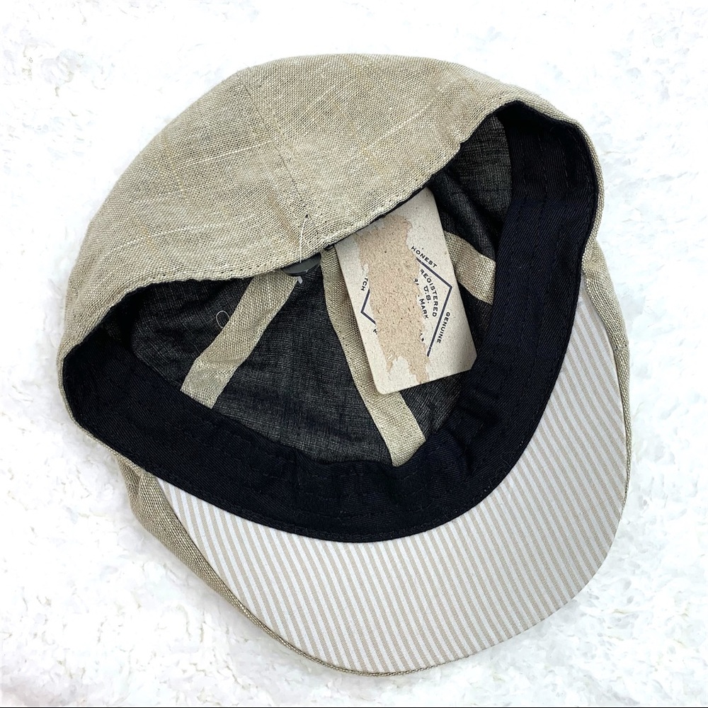 50% OFF Baker Boy Linen Blend Ivy Hat Khaki - Picture 7 of 8